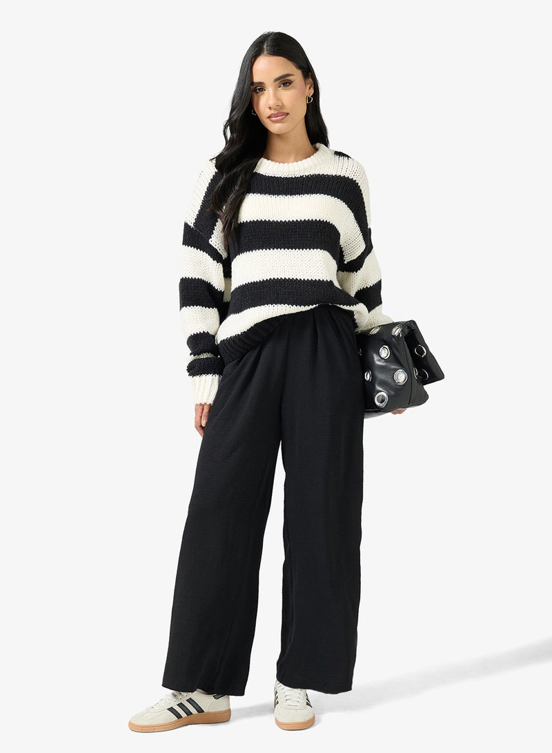 جينجر بنطلون مستقيم بخصر على شكل حرف - Image 2