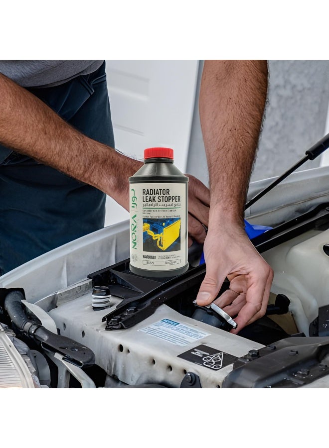 Nora Car Radiator Leak Stopper 354ml Engine Cooling System Leak Repair Sealant Compatible with Coolant Anti Freeze Anti Boil Formula - Image 2