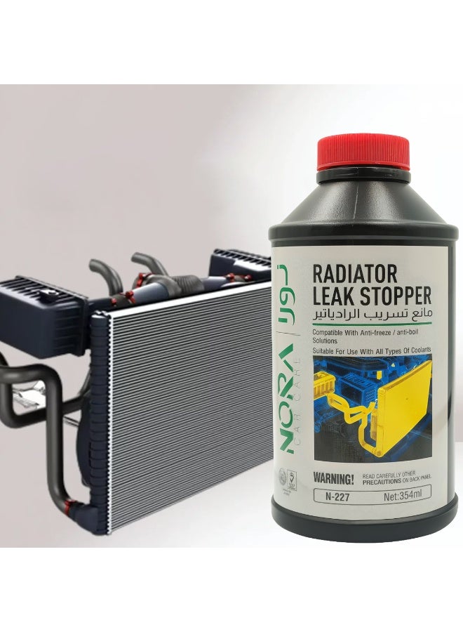 Nora Car Radiator Leak Stopper 354ml Engine Cooling System Leak Repair Sealant Compatible with Coolant Anti Freeze Anti Boil Formula - Image 5