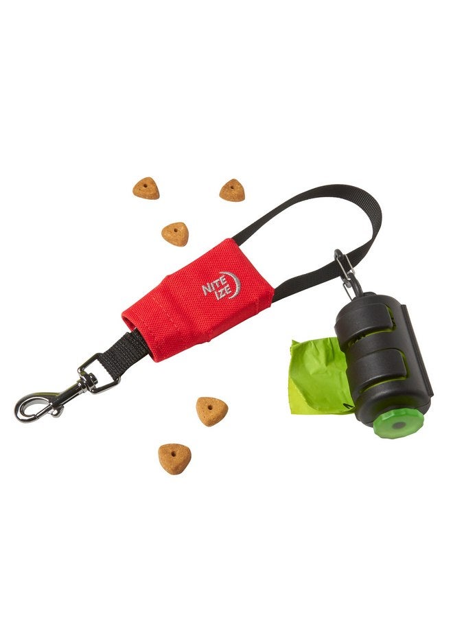 نايت آيز مقود نايت إيزي راد دوج القابل للسحب - مقود متين ومريح للكلاب - مقود صغير الحجم قابل للسحب للمشي مع الكلاب - مقود محمول وقوي للاستخدام اليومي - أحمر، صغير - Image 3