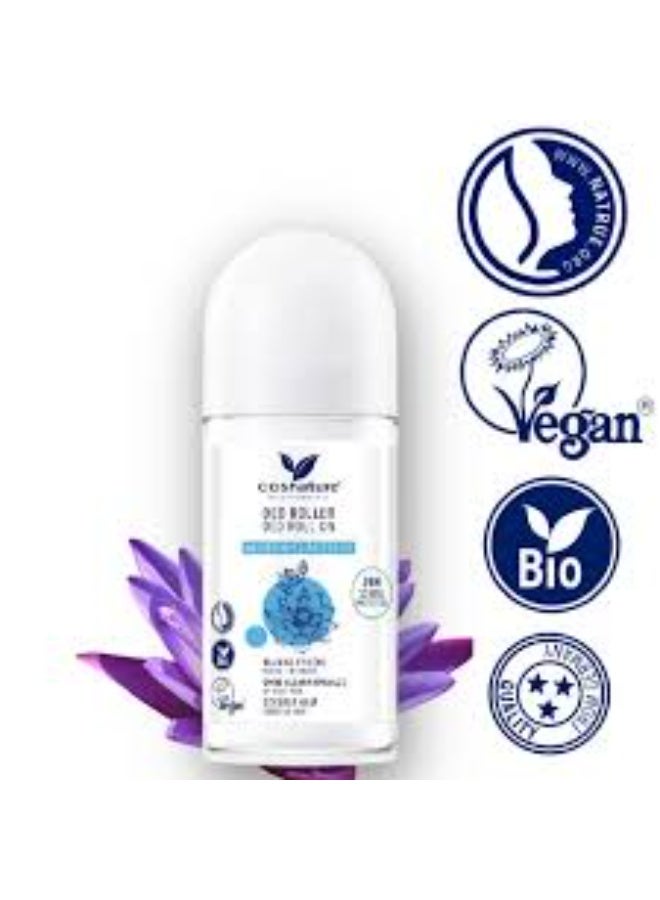 cosnature Deodorant Roll-On with Water Lily Natural Vegan Deodorant with 24h Freshness & Protection 50 ML – Made in Germany - Image 4