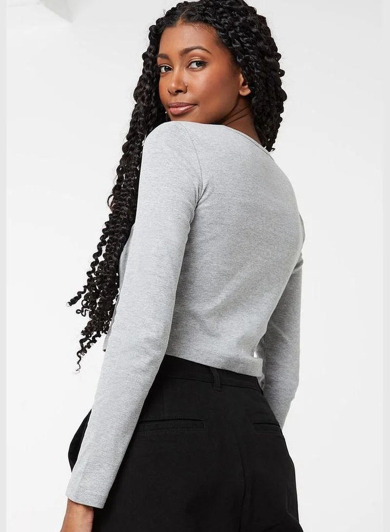 Ardene Solid Long Sleeve Cropped Cardigan
