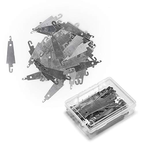 Jofefe 60Pcs Stainless Steel Needle Threader Embroidery Cross Stitch Needle-Threading Tools for Large Eye Needles Hand DIY Sewing with Clear Box for Keep it in Place - Image 4