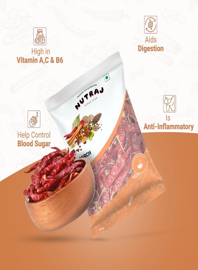 Nutraj Whole Red Chilli 400g (200g x 2) | Sabut Lal Mirch - Image 3