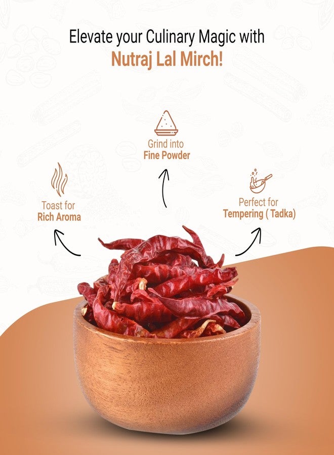 Nutraj Whole Red Chilli 400g (200g x 2) | Sabut Lal Mirch - Image 4
