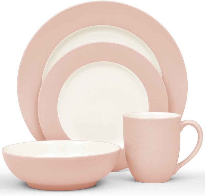 Noritake Colorwave Pink 4Piece Rim Place Setting Service for 1 - Image 1