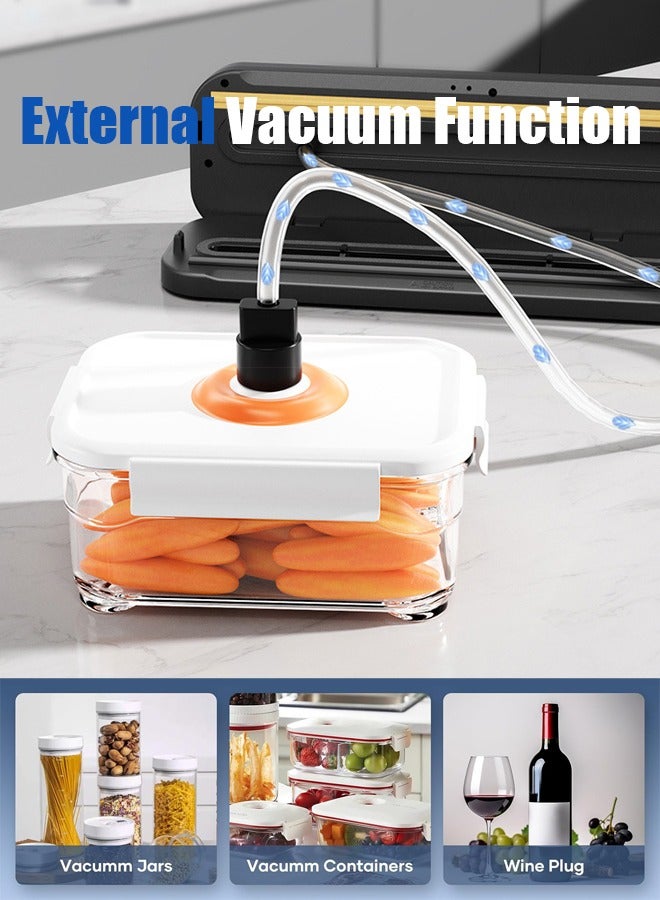 VUCATIN Vacuum Sealing Machine Food Preservation Machine Dual-purpose Dry Wet Preservation Fully Automatic Sealing Machine with Dry &Moist 6 Modes Ultraviolet Sterilization Smart Touch Screen - Image 5