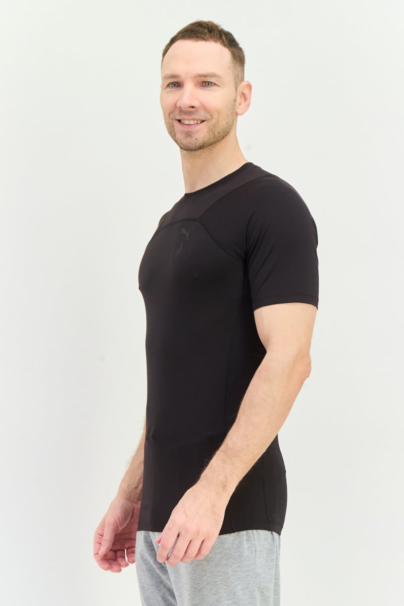 PUMA Men Sportswear Fit Short Sleeves Training T-Shirt, Black  - Image 2