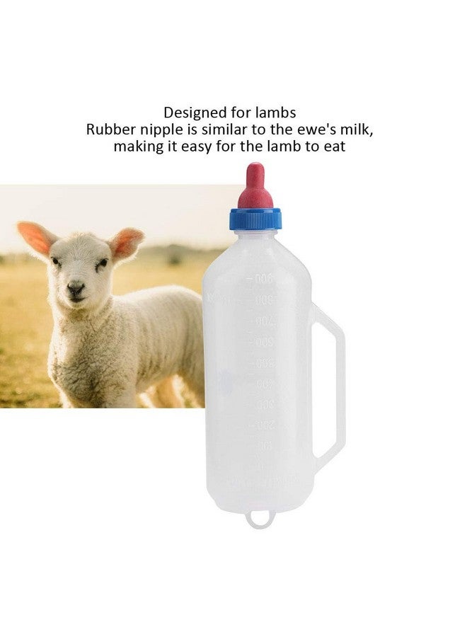 BORDSTRACT Milk Feeder Bottle, 32OZ Lamb Feeding Detachable Nipple Sheep Replacement Nursing Bottle with Hand Grip - Image 4