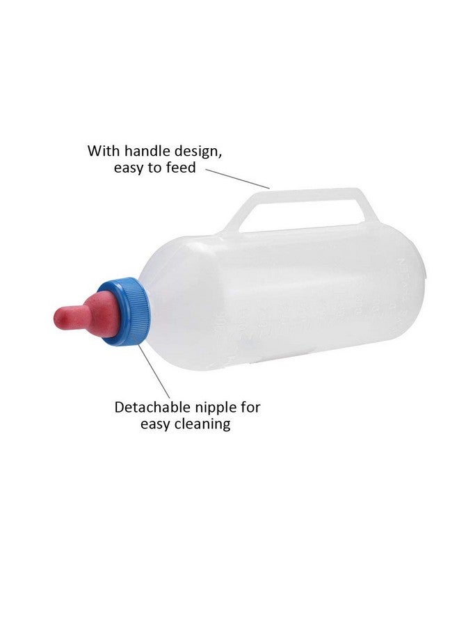 BORDSTRACT Milk Feeder Bottle, 32OZ Lamb Feeding Detachable Nipple Sheep Replacement Nursing Bottle with Hand Grip - Image 3