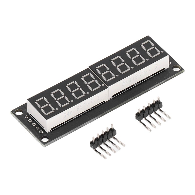 وحدة عرض رقمية LED بـ 8 أرقام ومقطعين سبعيين وعلامة عشرية، أنبوب رقمي بعرض أحمر بقطر 0.36 بوصة - Image 1
