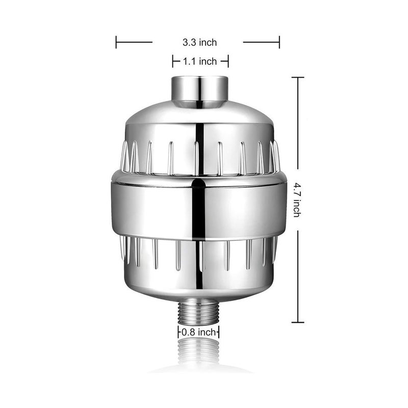 ACA 15 Stage Shower Filter Water Purifier for Hard Water Household Bathroom Kitchen High Output Efficient Filtration Remove Chlorine and Fluoride Skin Hair Care Easy Installation Improve Water Quality - Image 2