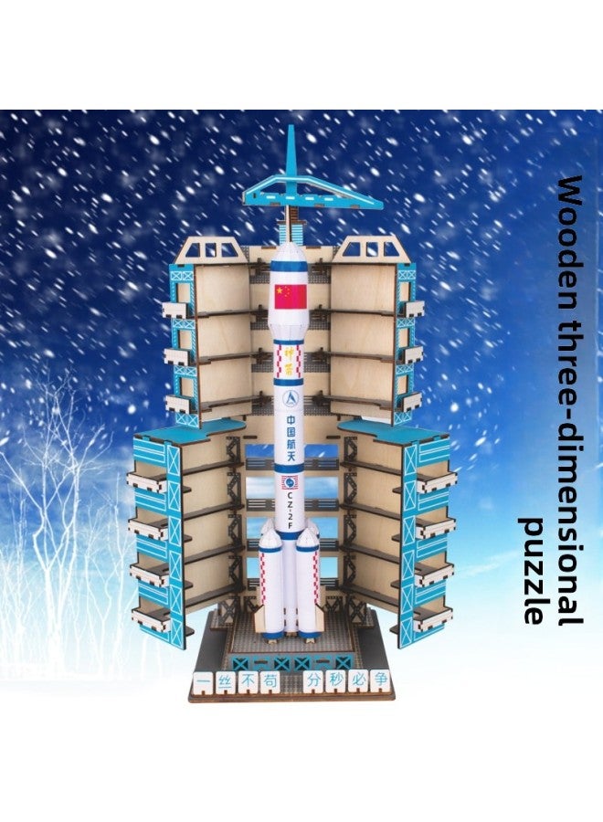 2023 صاروخ مسيرة طويلة ثلاثية الأبعاد نموذج لغز لتقوم بها بنفسك ألعاب تعليمية للأطفال مصنوعة يدويًا بالجملة-اللون: HL08 صاروخ مسيرة طويلة - Image 3