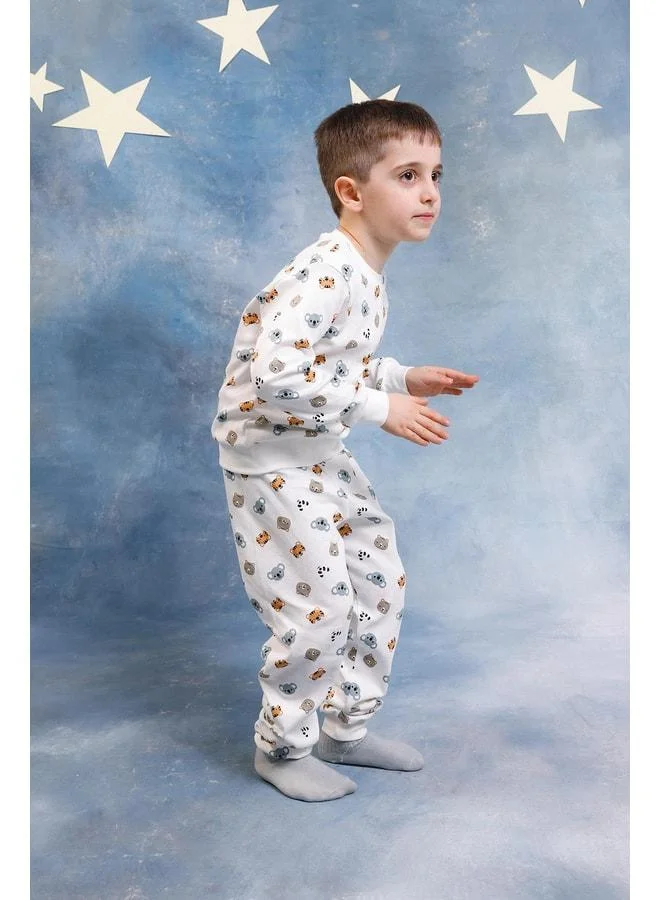 Perendi Boy's 100% Cotton Pajama Set