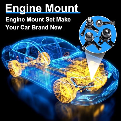 DOFOCH Engine Motor & Transmission Mount Set Compatible with 2007-2017 Toyota Camry 3.5L Replaces#A42017HY, A62036, A62025, A4288, EM-9884, EM-9238, EM-9538, EM-9236 - Image 4