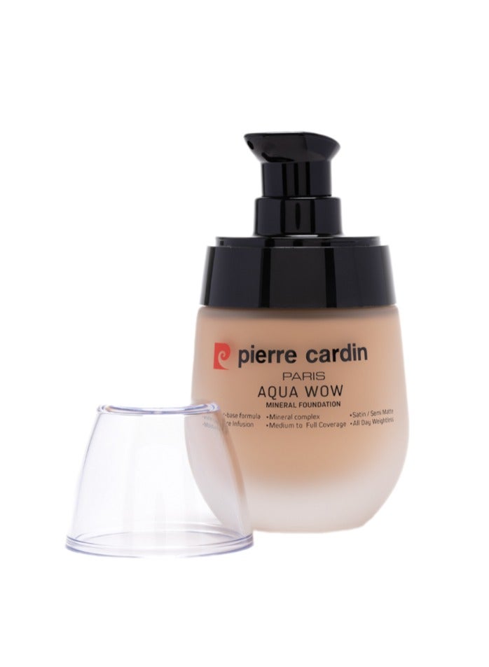 Pierre Cardin Aqua Wow Mıneral Foundatıon Ivory Skin with Warm Yellow 406 - Image 2