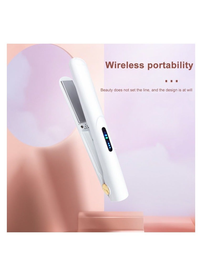 general Mini wireless charging portable USB clipboard bangs volume straight dual-use dormitory available small hair straightener - Image 3