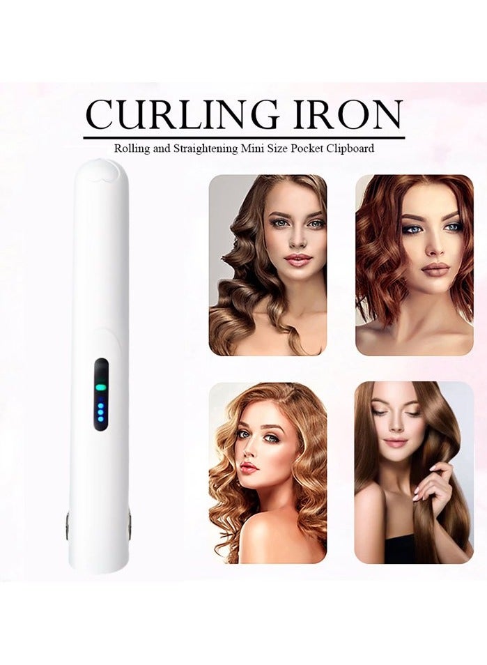 general Mini wireless charging portable USB clipboard bangs volume straight dual-use dormitory available small hair straightener - Image 5