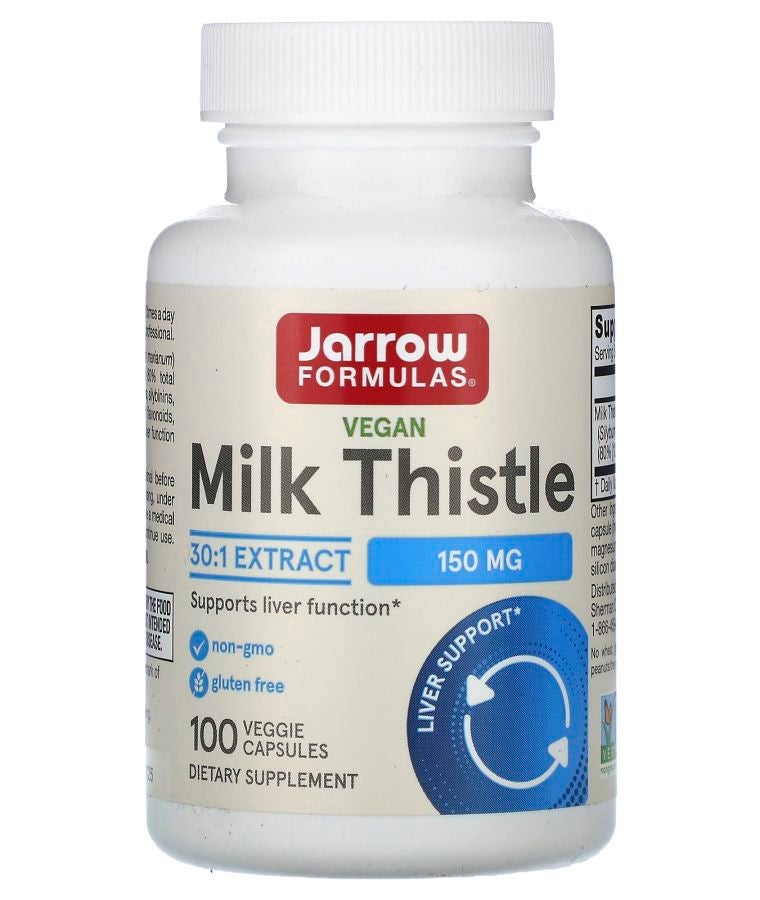 jarrow formulas Vegan Milk Thistle 150 mg 100 Veggie Capsules