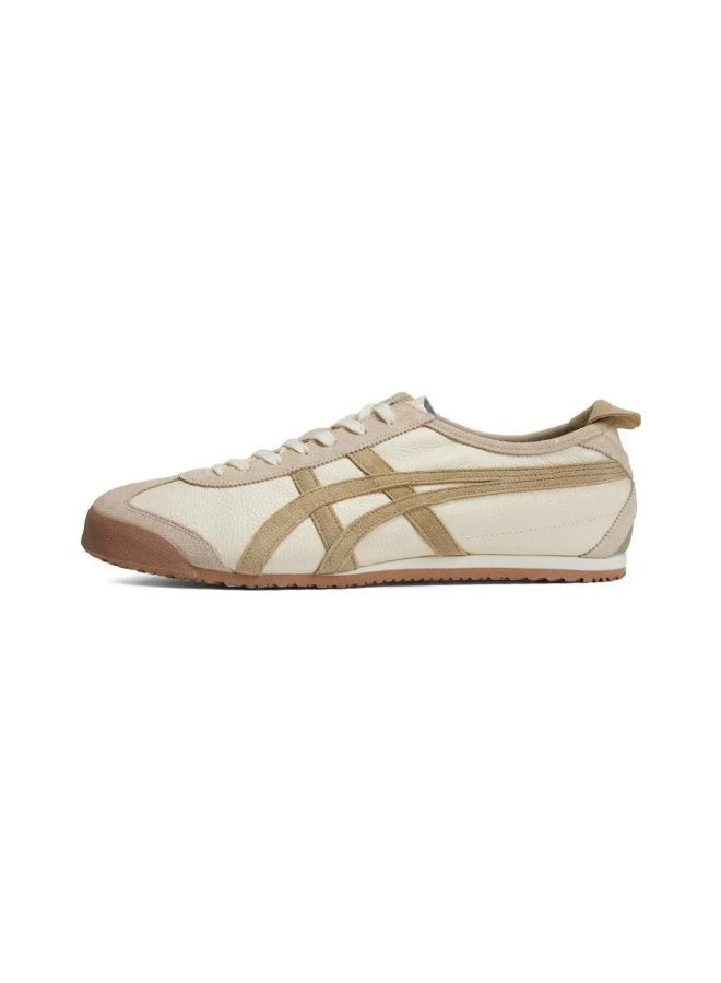 TIGER Onitsuka Tiger Mexico 66 Leather Sneakers in Cream and Beige Size39
