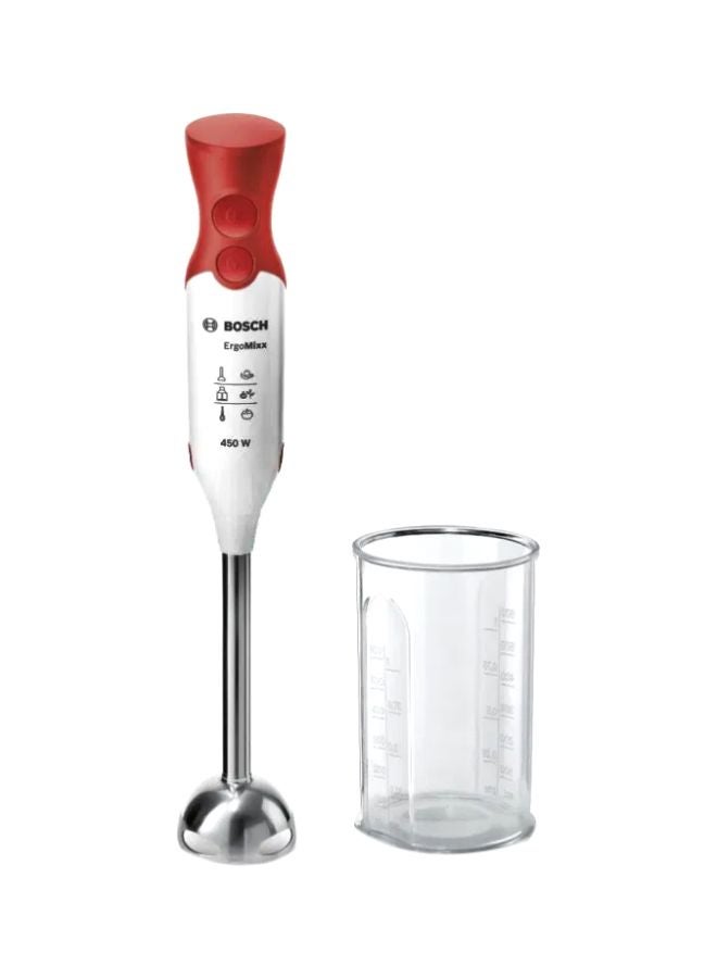 BOSCH Hand Blender MSM64110 White/Red/Clear - Image 1