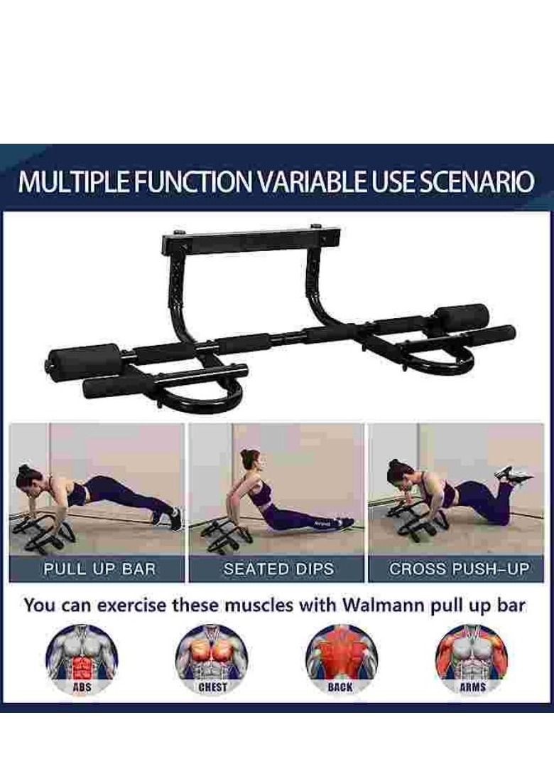 Generic Doorway Pull Up Bar Fitness For Home Chin-up Strength Training Bar Gym System Exercise Multifunction Pullup One-Piece No Drilling Upper Body Trainer - Image 3