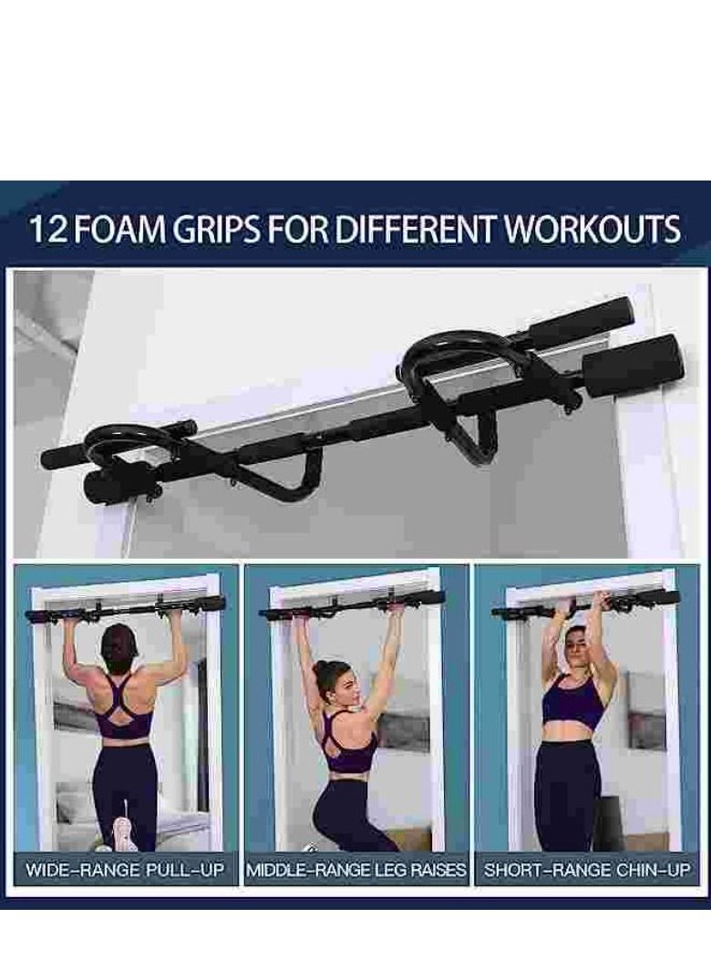 Generic Doorway Pull Up Bar Fitness For Home Chin-up Strength Training Bar Gym System Exercise Multifunction Pullup One-Piece No Drilling Upper Body Trainer - Image 2