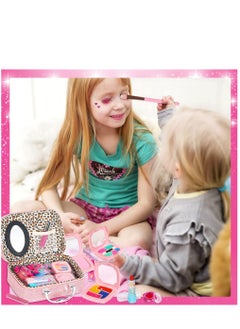 Excefore Kids Washable Makeup Girl Toys, Kids Makeup Kit for Girl, Safe and Non-Toxic Little Girl Makeup Set, Little Girls Makeup Kit for Toddler Kid Children Princess, Birthday Gift for Girl 4-10 Year Old  - Image 2