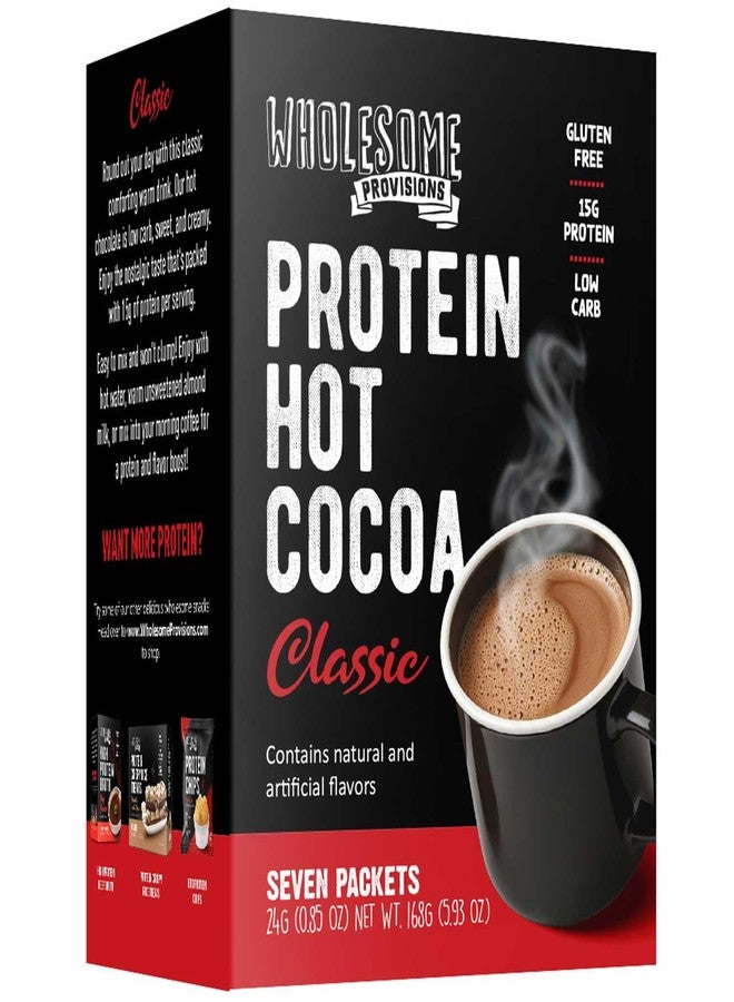 Protein Hot Chocolate Keto Hot Chocolate Mix Low Carb Hot Cocoa 15G Protein 3G Net Carbs Low In Sugar Instant Hot Coco 7 Individual Macro Controlled Packages Classic 5 Pack