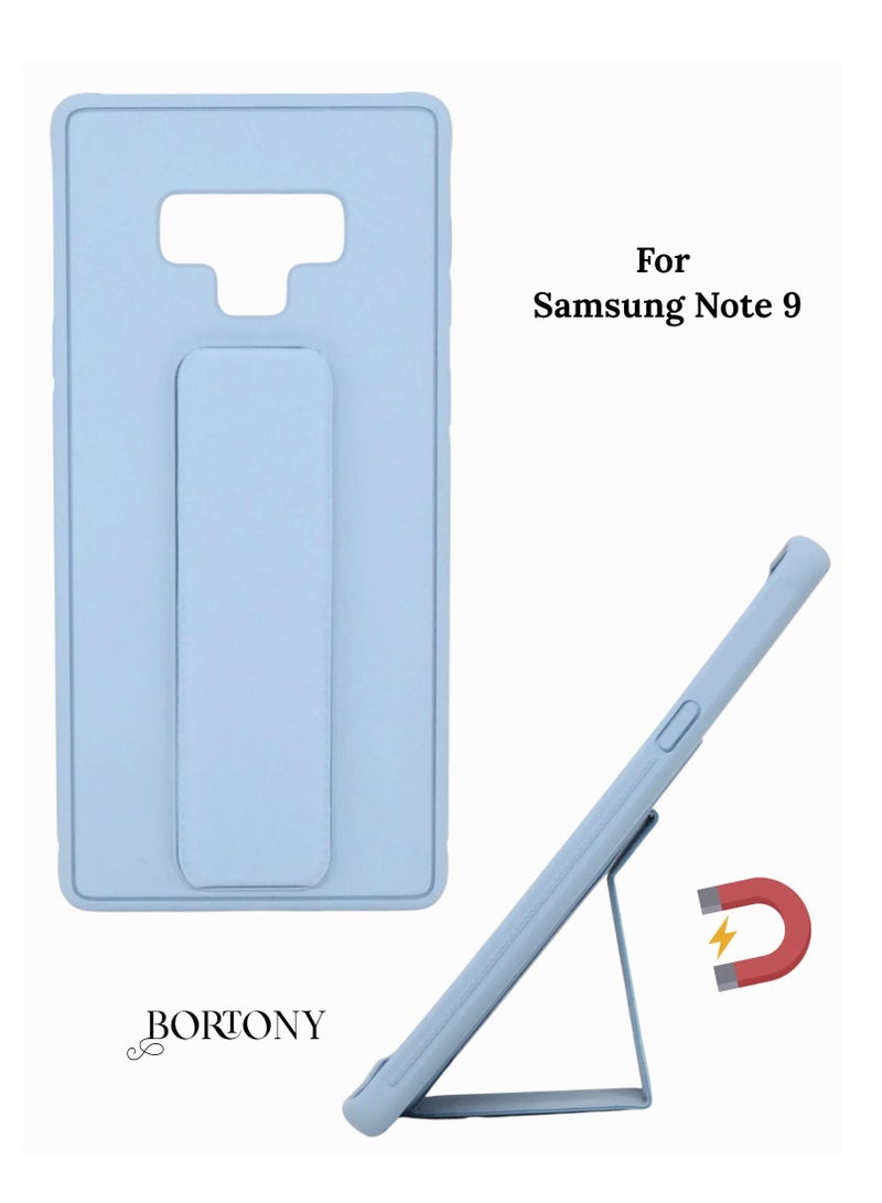BORTONY Galaxy Note 9 Case, Fully Covered With Finger Grip Stand Holder Anti Slip Shockproof Protective Case Cover For Samsung Galaxy Note 9 - Image 1
