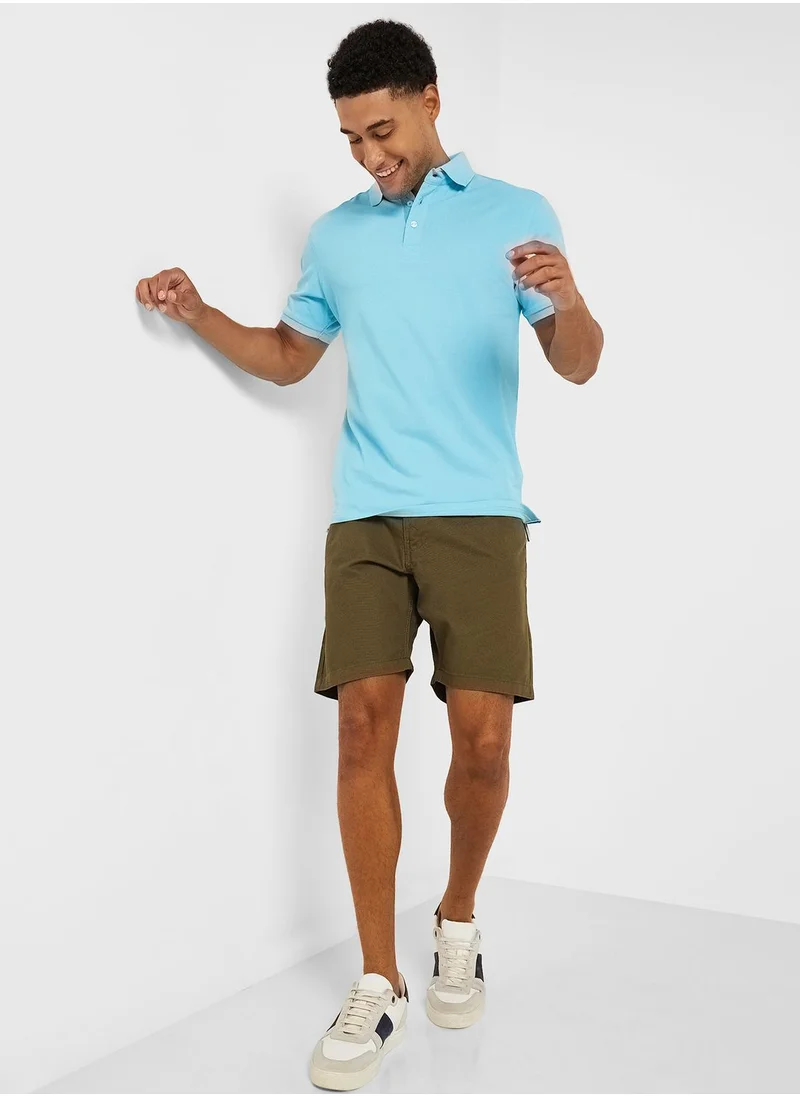 BRAVE SOUL Cotton Twill Chino Shorts