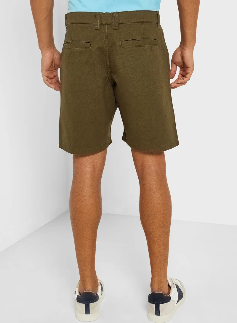 BRAVE SOUL Cotton Twill Chino Shorts