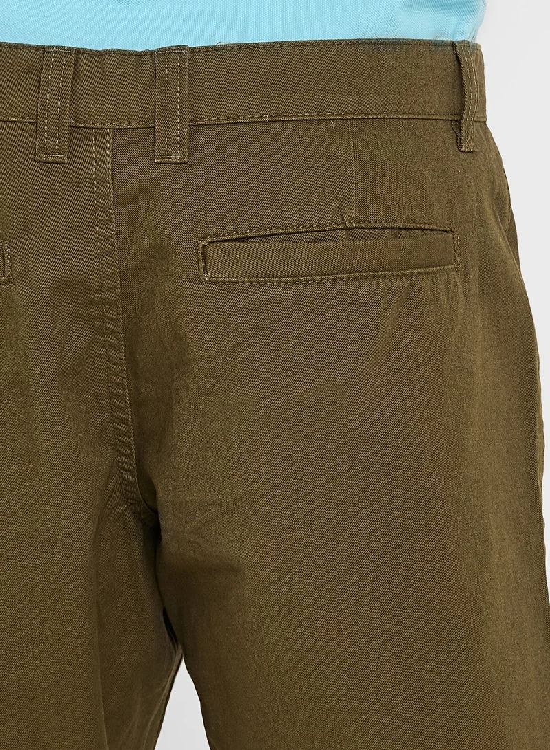 BRAVE SOUL Cotton Twill Chino Shorts