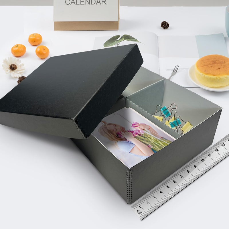 Lineco, 4x6 Photo Storage Box, Archival Pictures Organizer, Holds up to 1700 of 4 x 6 Photograph, Store & Preserve Prints, Docs, Reports, Removable Lid 15.5" x 12" x 5" - Image 3