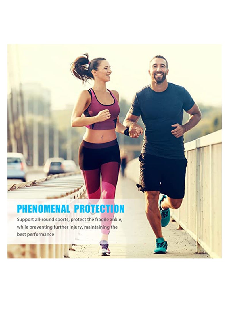 Generic Ankle Braces, Adjustable Compression Ankle Support Brace, Heel Spur Brace Ankle Sleeve for Injury Recovery, Achilles Support and Strong Ankle Brace Sports Protection for Women Men - Image 3