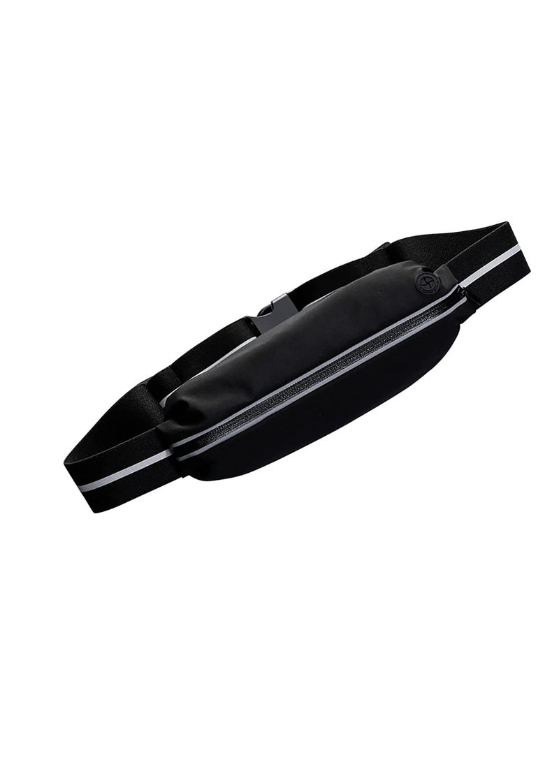 SOLARAE Running Waist Packs, Slim f anny Pack, Reflective Ultra Light Jogging Pouch with Headphone Port, Waterproof Phone Holder for Running Hiking Gym for Women and Men, Adjustable Running Waist Belt - Image 1