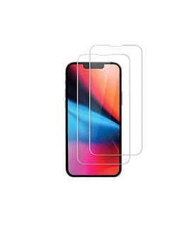 HEXABEX iPhone 13 Screen Protector 2Piece Tempered Glass Screen Protector For iPhone 13 Clear  - Image 1