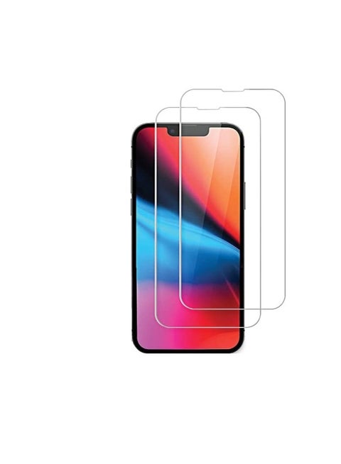 iPhone 13 Screen Protector 2Piece Tempered Glass Screen Protector For iPhone 13 Clear