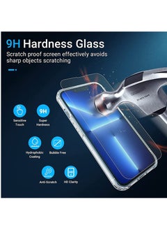 HEXABEX iPhone 13 Screen Protector 2Piece Tempered Glass Screen Protector For iPhone 13 Clear  - Image 3