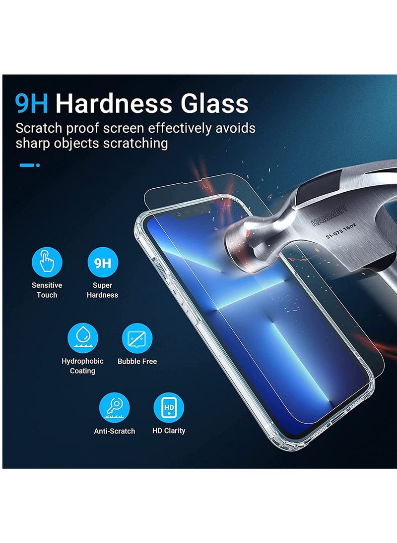 HEXABEX - iPhone 13 Screen Protector 2Piece Tempered Glass Screen Protector For iPhone 13 Clear - Image 1