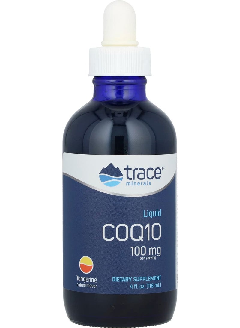 Trace Minerals Liquid CoQ10, Tangerine, 4 fl oz (118 ml)