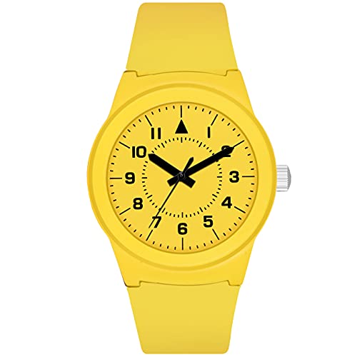 Acnos Yellow Colors PU Strap Analog Watch for Women - Yellow Strap - Image 1