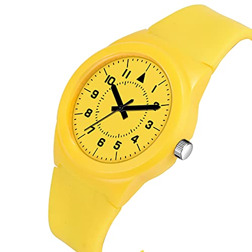 Acnos Yellow Colors PU Strap Analog Watch for Women - Yellow Strap - Image 2