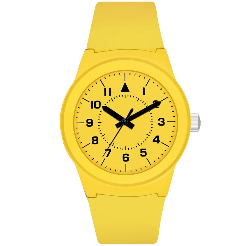 Acnos Yellow Colors PU Strap Analog Watch for Women - Yellow Strap - Image 5