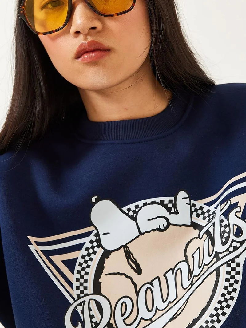 Others - invalid brand LUCCI Printed Crew Neck Long Sleeve Sweatshirt