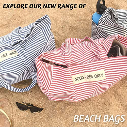 Folkulture Beach Bag 17x14 Waterproof Sandproof Large Tote Bags for Women Swimming Pool Travel Vacation Beach Essentials Accessories Gifts Bolsos Para Mujeres Simple Modern Pool Bag - Image 3