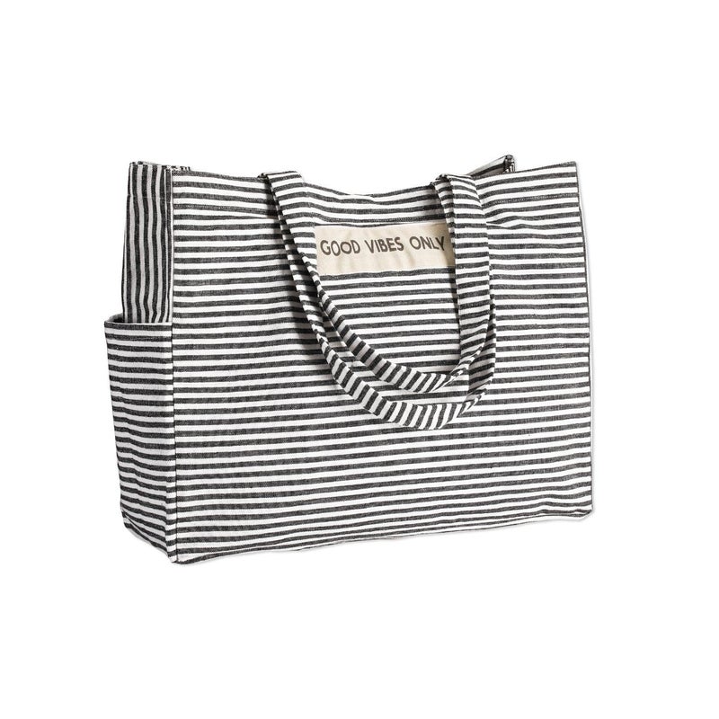 Folkulture Beach Bag 17x14 Waterproof Sandproof Large Tote Bags for Women Swimming Pool Travel Vacation Beach Essentials Accessories Gifts Bolsos Para Mujeres Simple Modern Pool Bag - Image 2