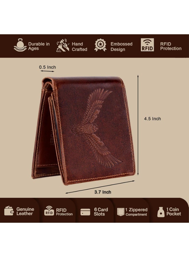 URBANFOREST URBAN FOREST Zeus Caramel Brown Leather Wallet for Men - Image 4