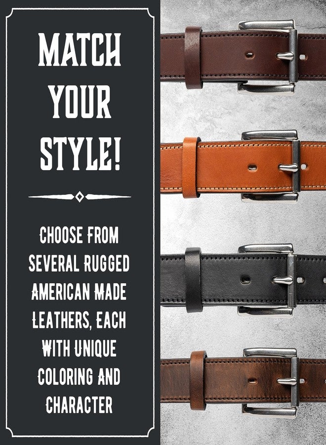 Main Street Forge Made in USA - Full Grain Leather Belt For Men | The Icon | 1 1/4" Men's Leather Belt - Image 5