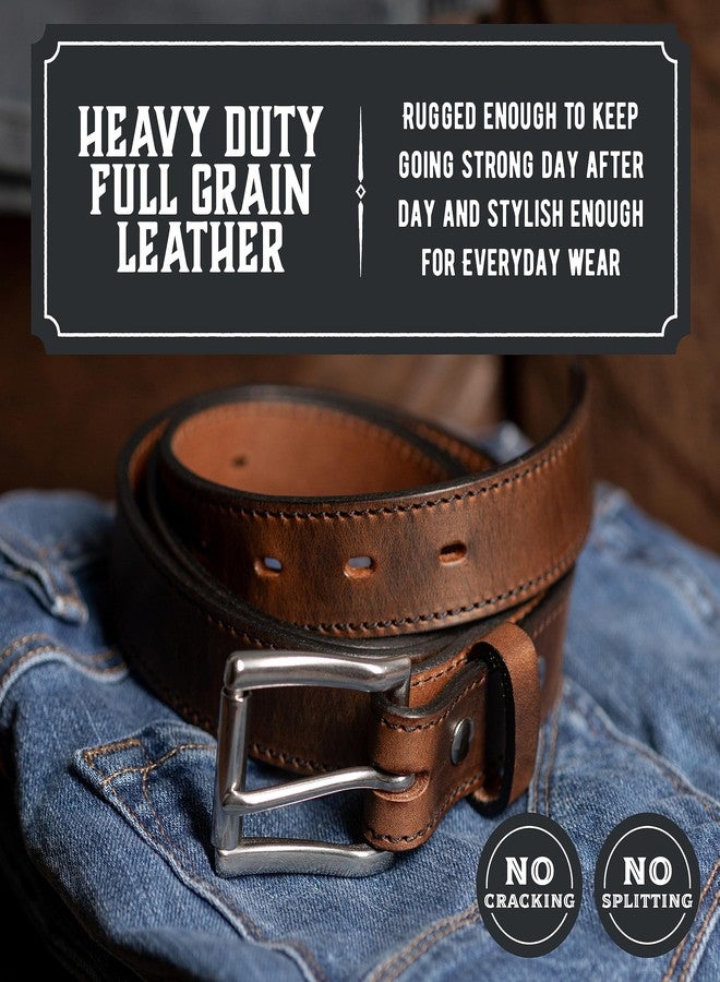 Main Street Forge Made in USA - Full Grain Leather Belt For Men | The Icon | 1 1/4" Men's Leather Belt - Image 3